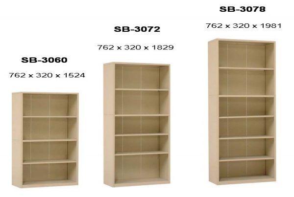 ตู้เหล็กสีเทาควัน2,3,4,5,6 ชั้น แบบโล่ง**ลึก32ซม(LUCKY) - Image 2